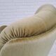 Danish velour armchair, original condition, beech wood, 80s