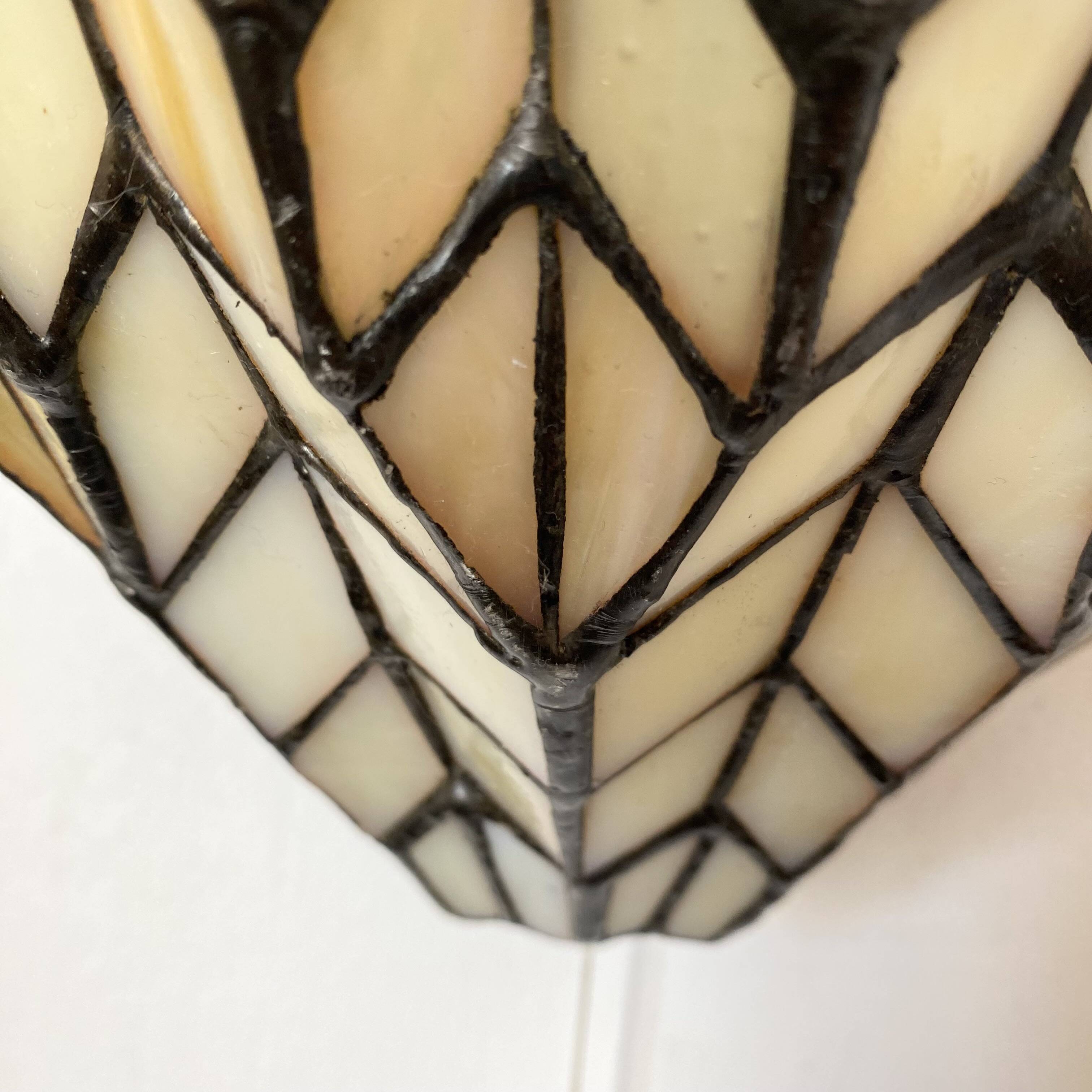 Tiffany style stained glass wall light
