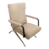 Reclining Beige Armchair by Giulio Moscatelli for Formanova, Italy