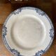Old plate on iron earth in Salins earthenware