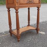 Solid oak art deco console