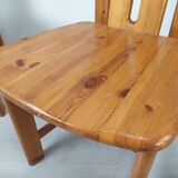 4 vintage pine chairs mountain shawl