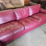 Canapé d'angle modulable Socrates en cuir bordeaux par Poltrona Frau, 1970