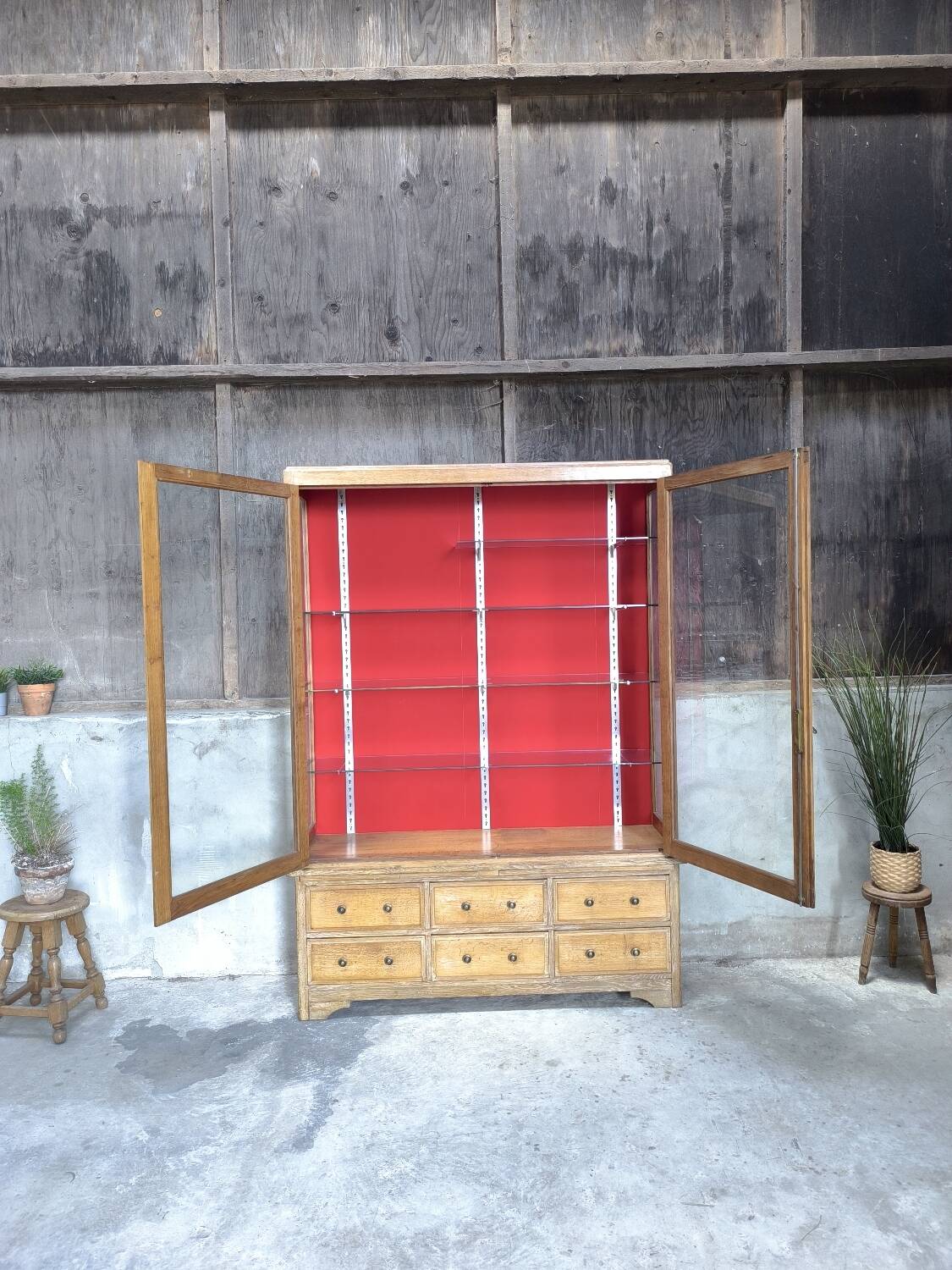 1950s trade furniture display case