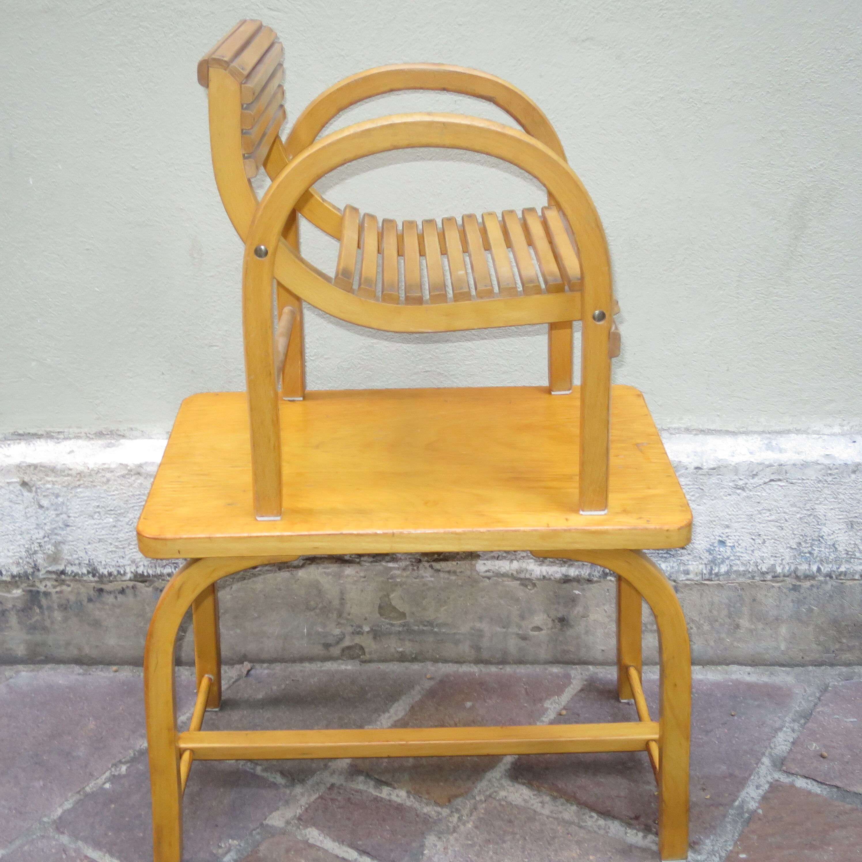 Bureau enfant et son fauteuil Baumann Art Déco