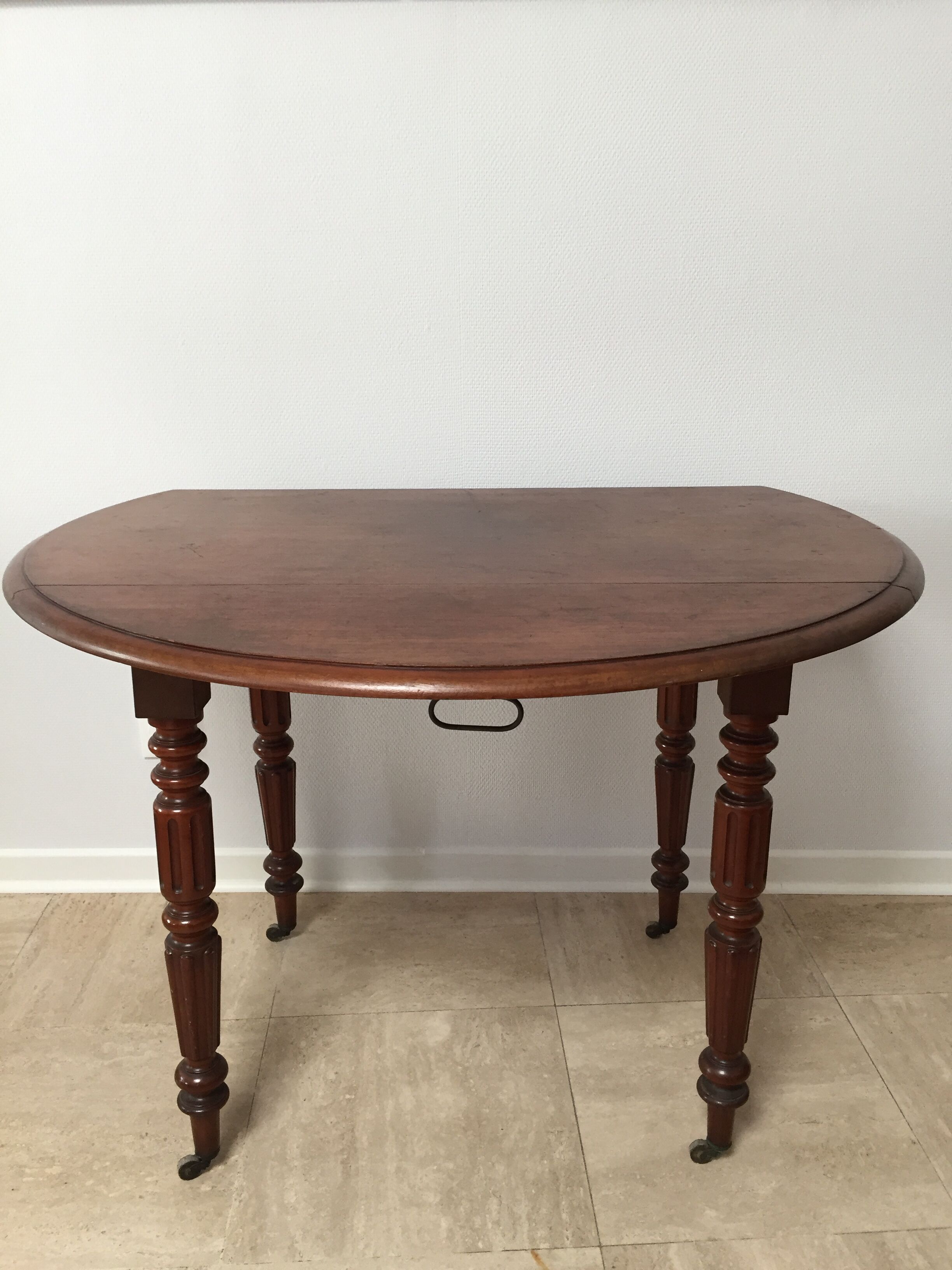 Walnut folding table 19th