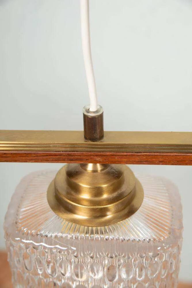Vintage glass suspension for dining table