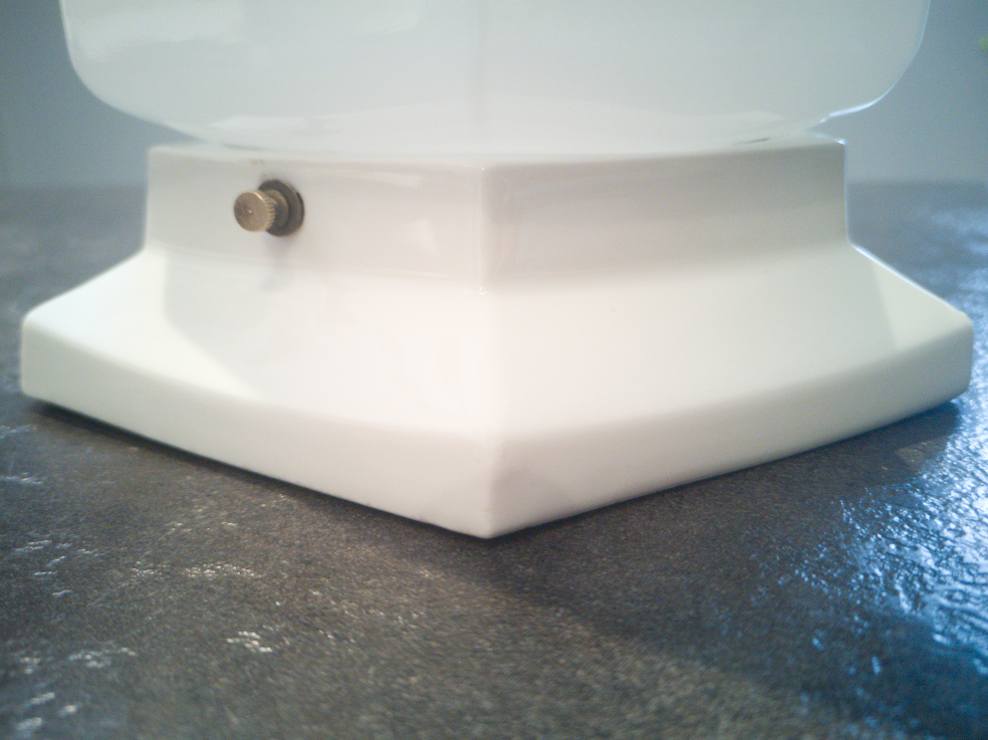 Old ceiling lamp skyscraper opaline art deco bahaus modernist 1930s tbe