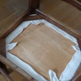 4 modernist cream chairs