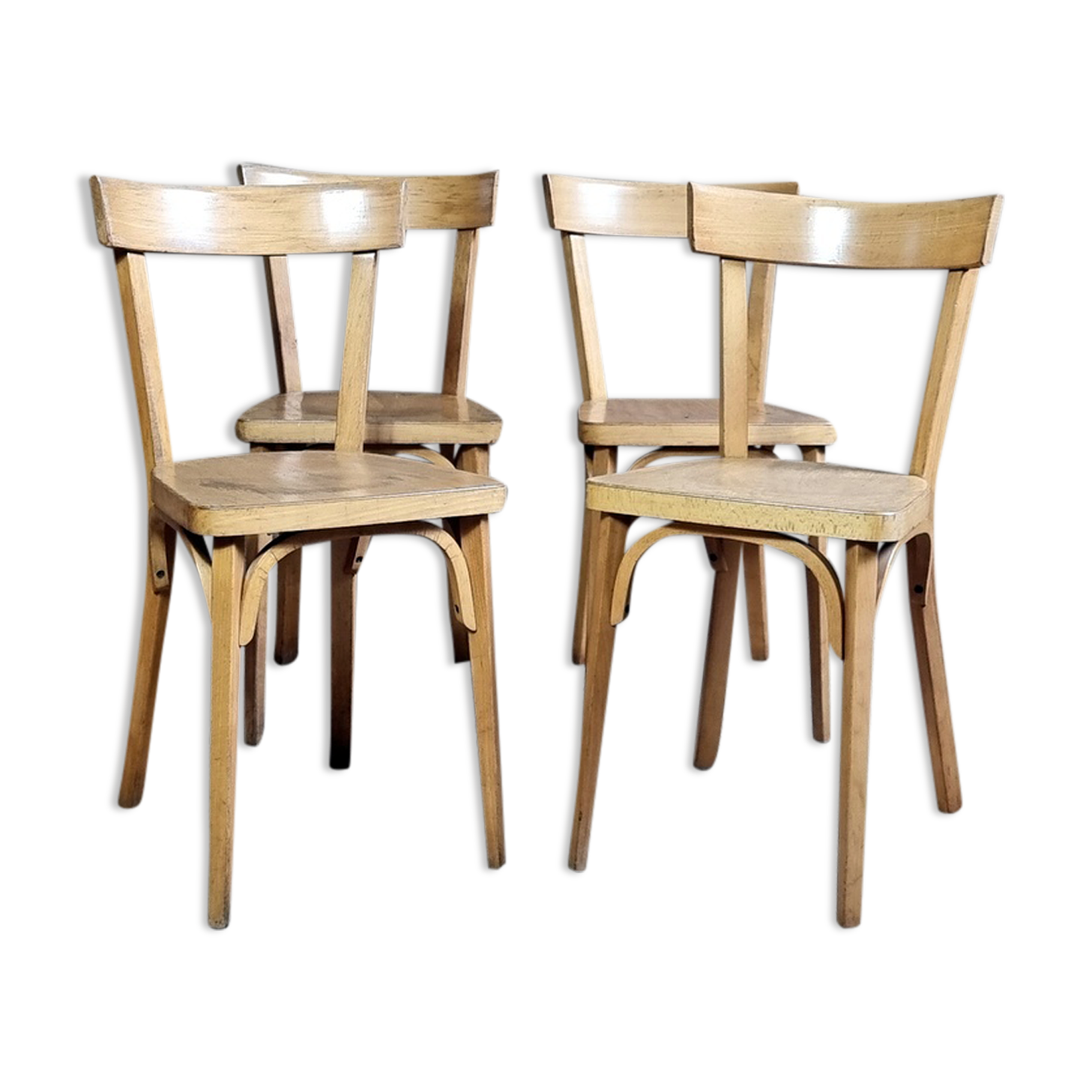 4 baumann bistro chairs 60s
