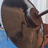 Exterior wall light in enamelled sheet metal