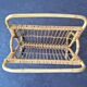 Porte-revues vintage en rotin, Pays-Bas 1960