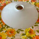 Vintage grand lampshade in white opaline.