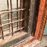 Antique Iron Jali Window Mirror Frame 62x70cm