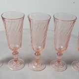 5 champagne glasses