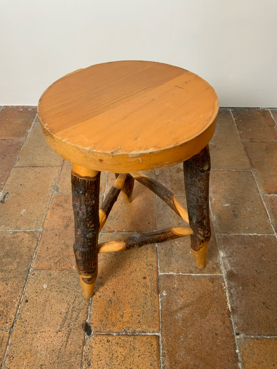 Vintage tripod stool
