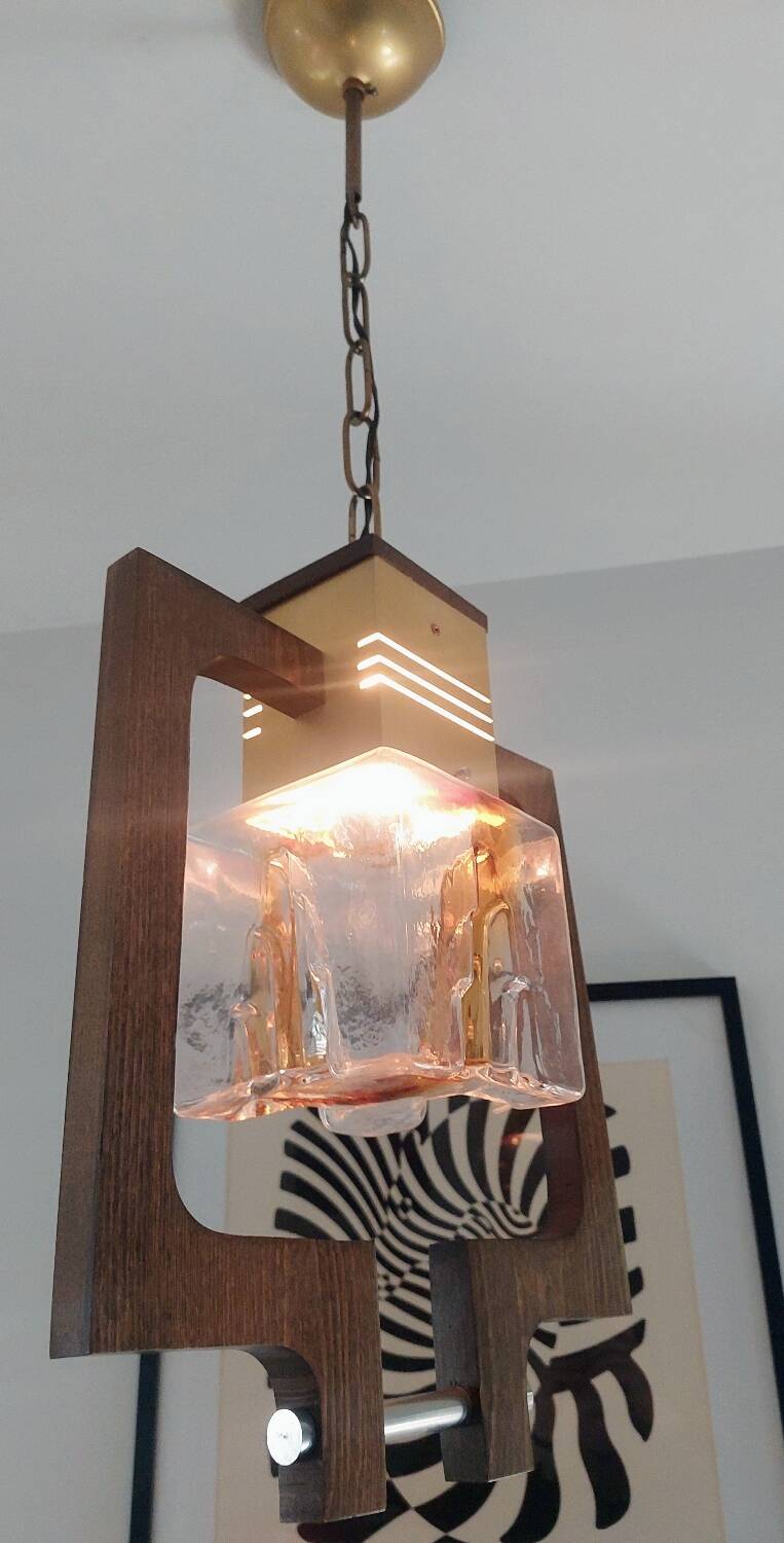 60s Murano glass pendant light