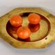 27 cm golden brass tray