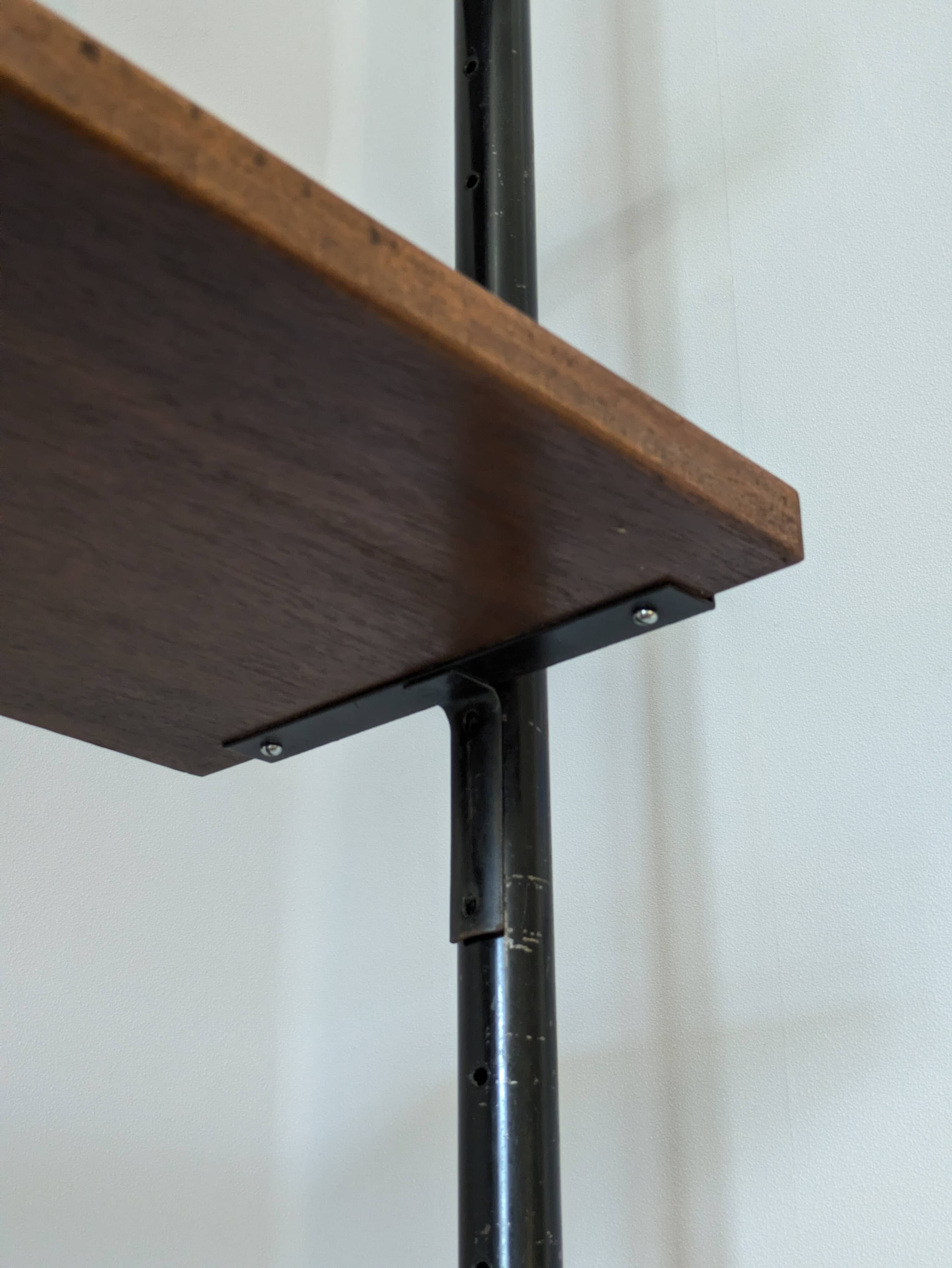 Modular shelf floor/ceiling, Switzerland 1960