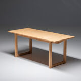 Coffee table in soap treated oak, carl malmsten, 1960's, sweden