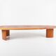 Travail français - table basse bois forme libre