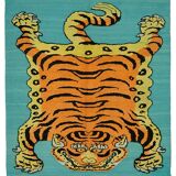 Turkish Handknotted Wool Tiger Rug  183 cm x 200 cm