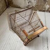 Vintage gold metal cage