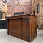 Oak shop counter from the early 20th century.