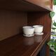 Teak veneer cabinet/bookcase