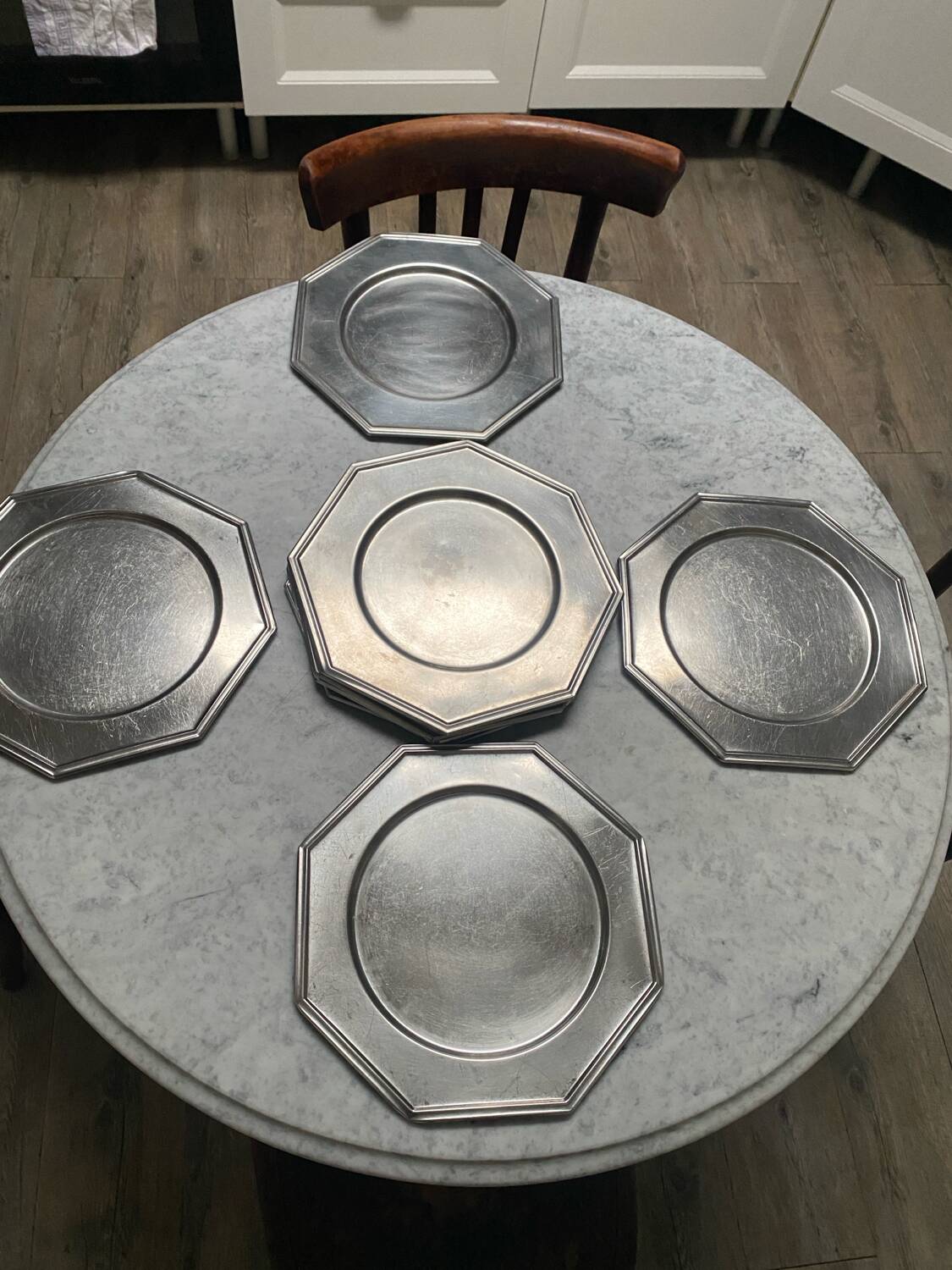 Vintage aluminum plates
