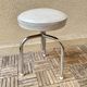 Stool tripod swivel workshop height adjustable skai & chrome vintage 60s