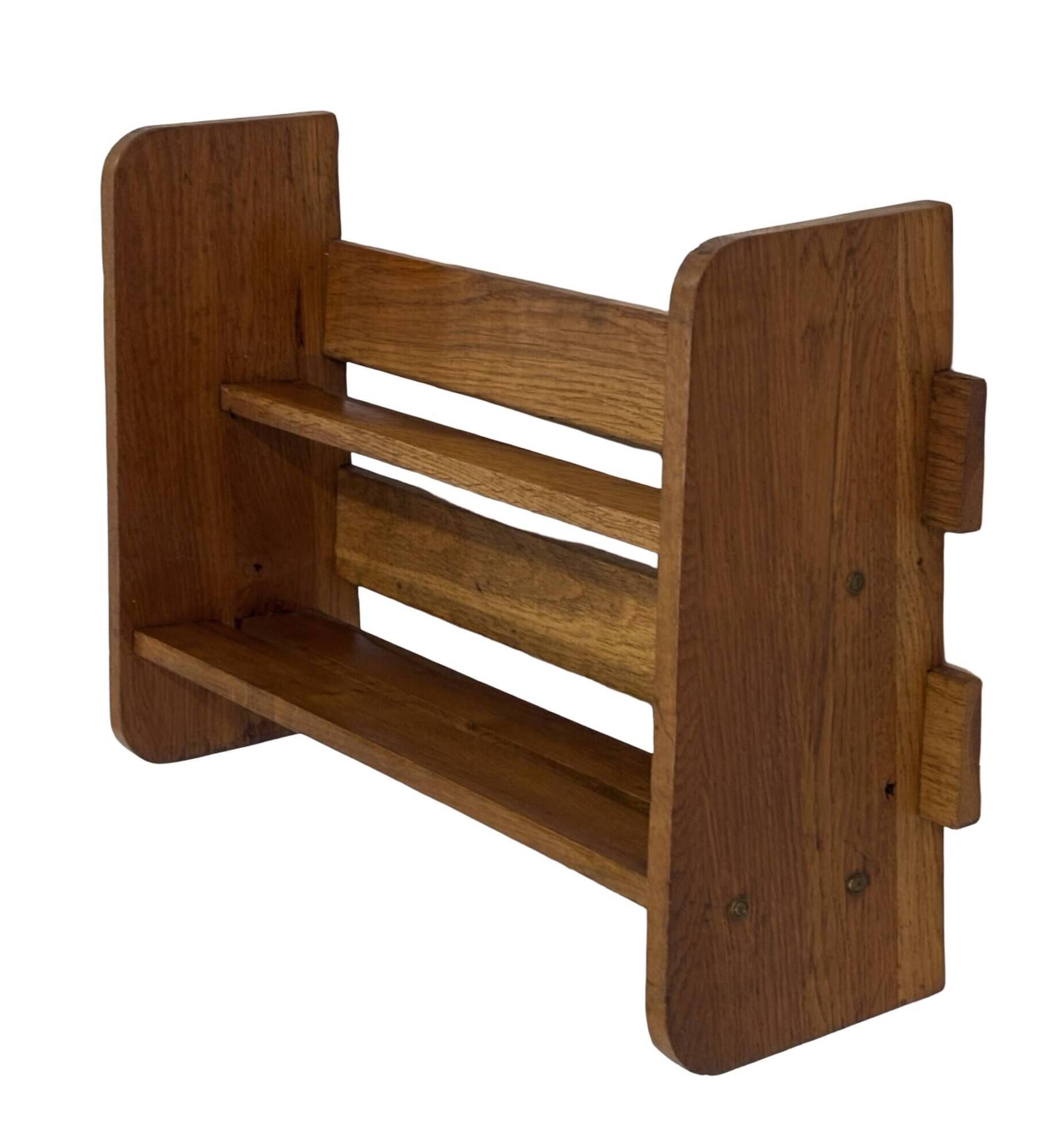 Vintage wooden standing bookcase from the 1950s