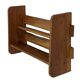 Vintage wooden standing bookcase from the 1950s
