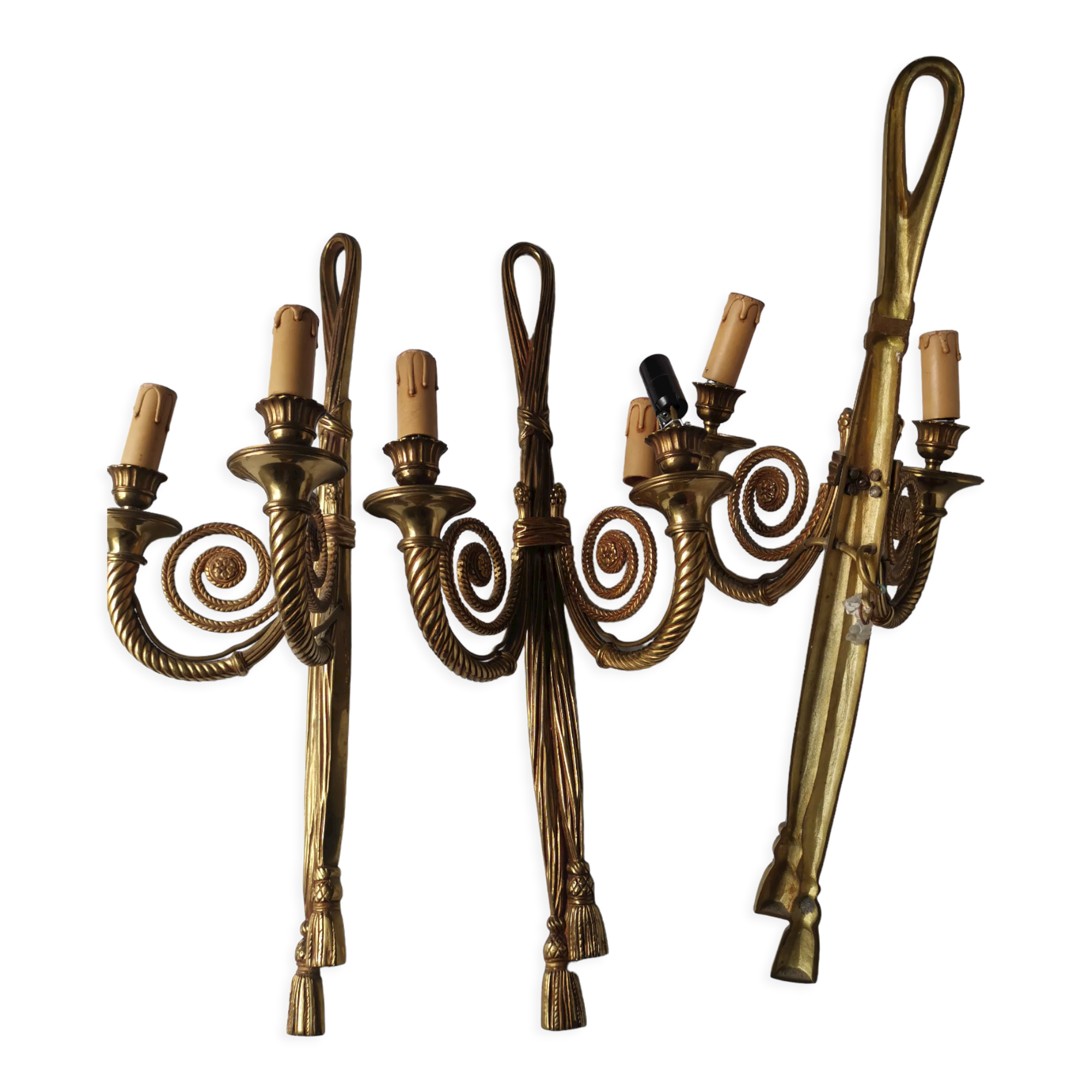 Louis XVI style bronze wall light