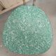 Formica chair green marbled effect