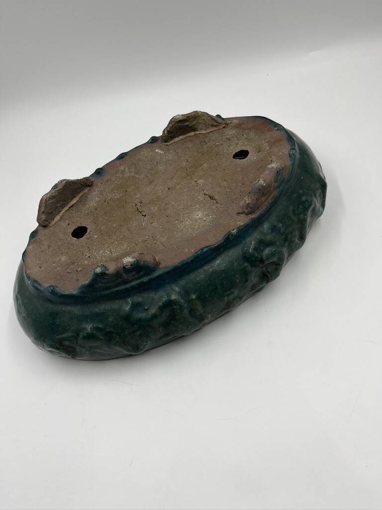 Glazed terracotta planter