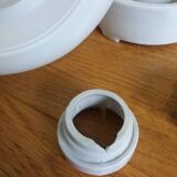 Opaline glass wall lamp