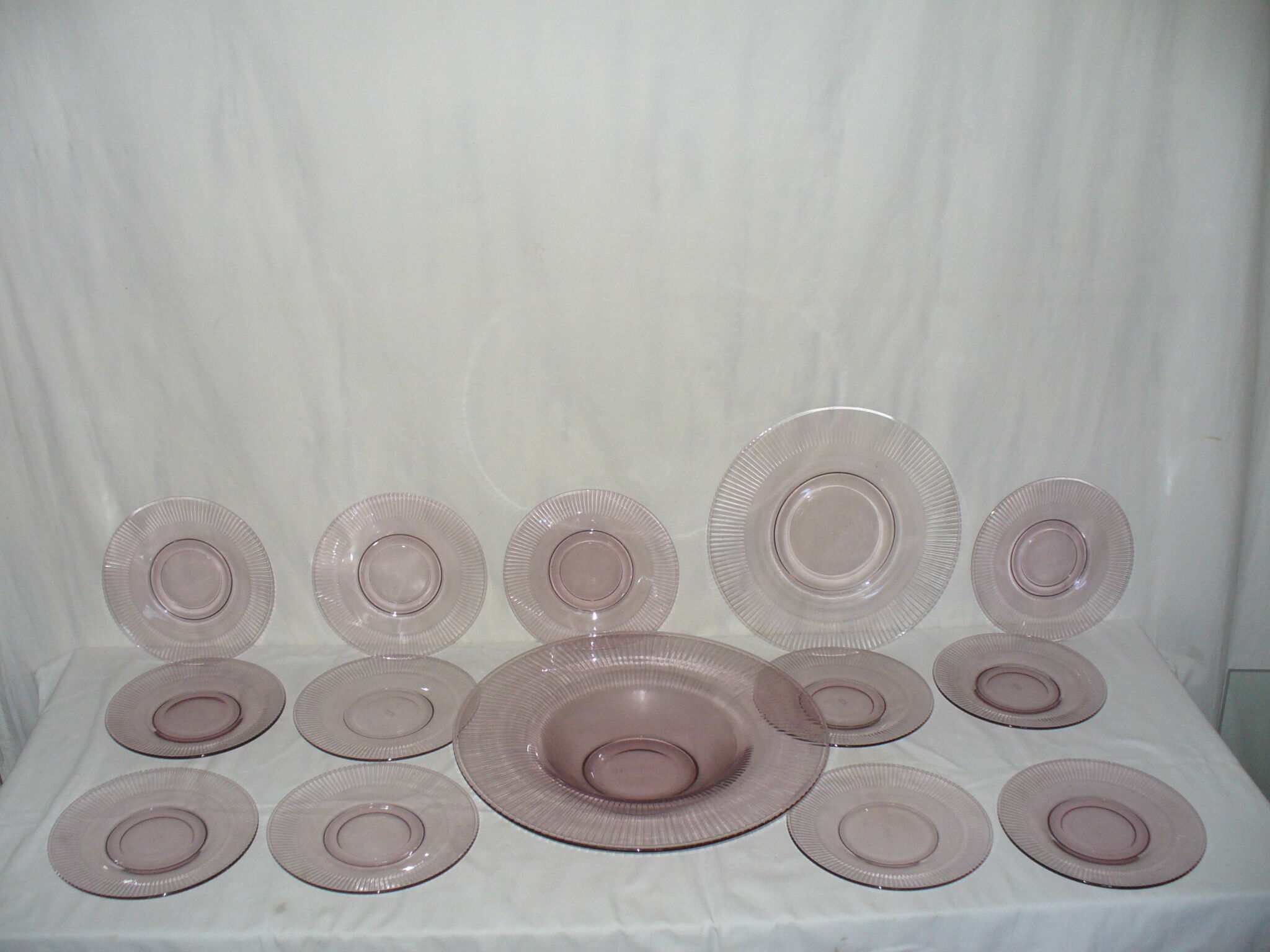 set dessert service signed Verlys of the 30s art deco