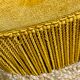 Upholstered gold velvet armchair-Napoleon III style