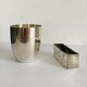 Art Nouveau silver-plated napkin holder with hallmark + case