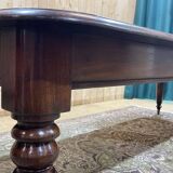 Victorian mahogany table with 2 extensions - 19th century work - Crank system