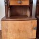 Duo of bedside tables in beech wood art deco 30s