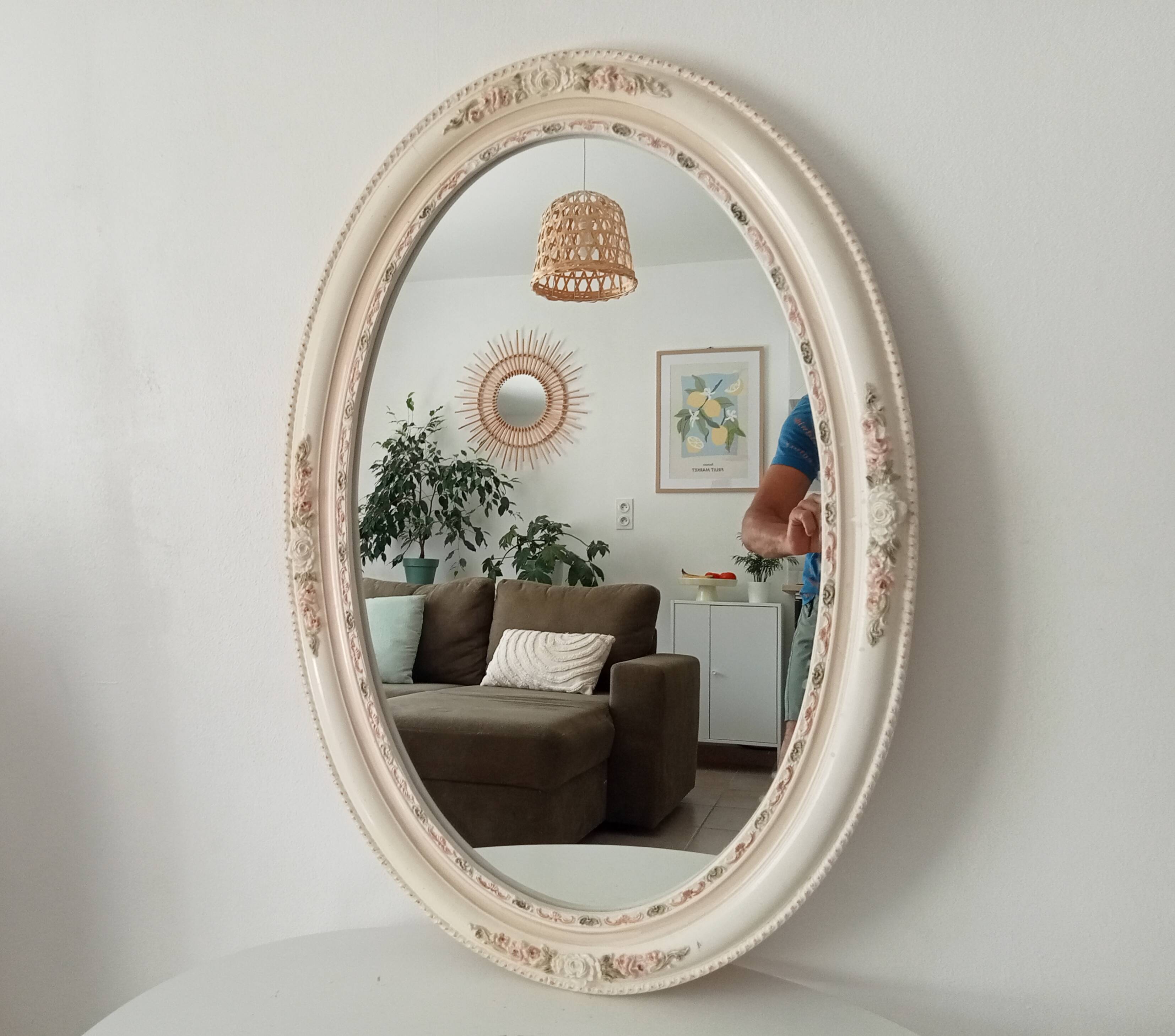 Vintage ceramic mirror from the 60s/70s.