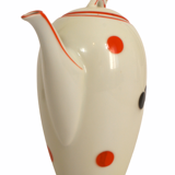 Teapot 50s black and red Bavaria