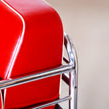 Red leather sofa by Hynekk Gottwald 1930