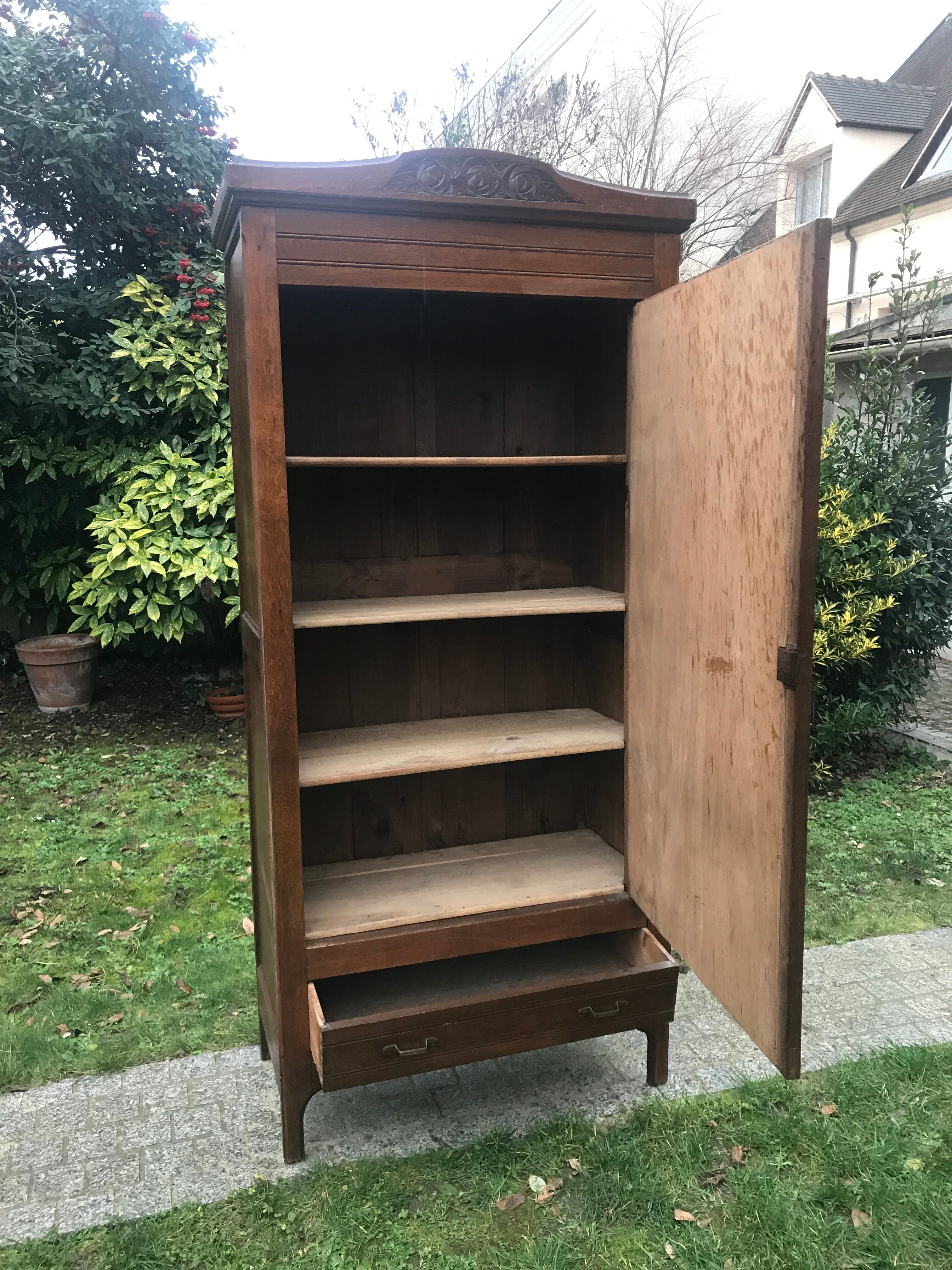 Art Deco cabinet with bevelled mirror 1930/1940