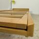 Ancienne banquette Daybed / lit réglable en bois design Holma vintage années 60