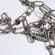 Suspension industrielle en verre prismatique type Holophane, Thorn, 1998