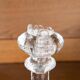 Pair of Swedish glass candlesticks by Staffan Gellerstedt for Pukeberg 1970s