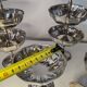 11 vintage stainless steel ice cream cups